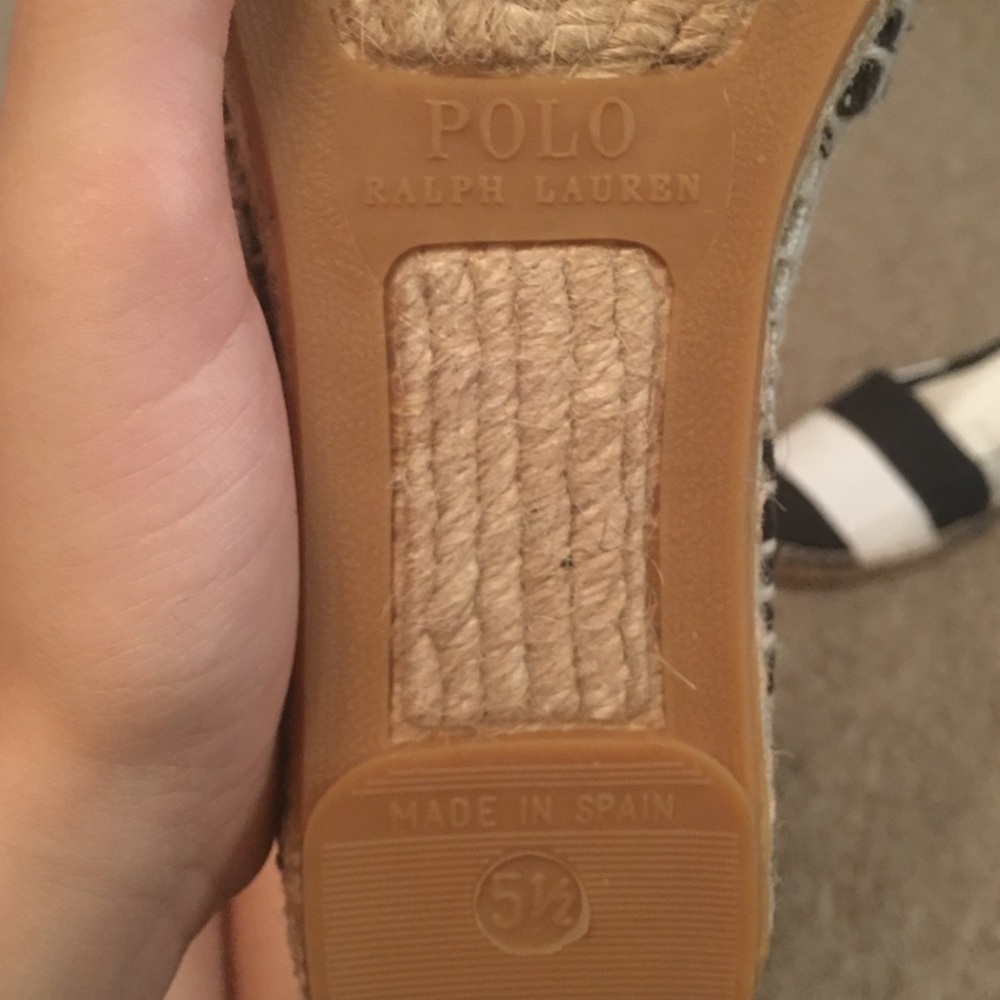 polo ralph lauren striped espadrilles - Picture 4 of 4